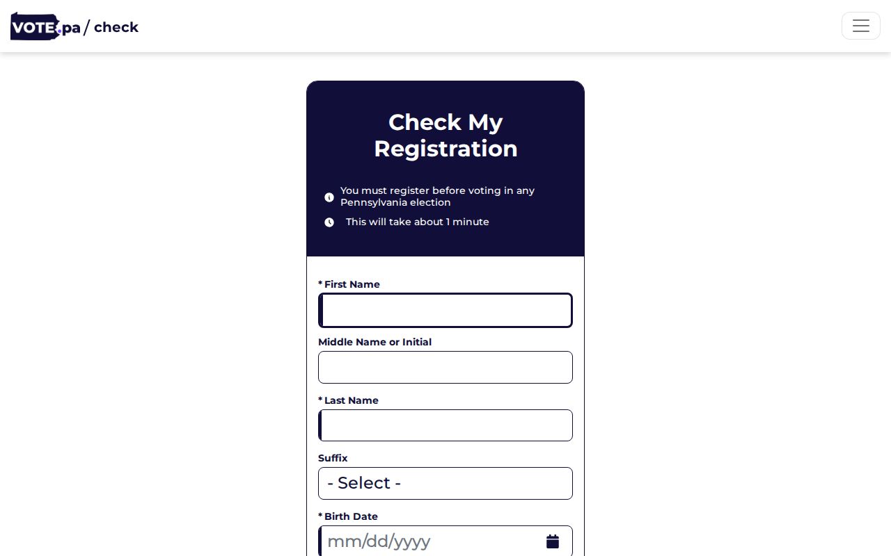 Carlisle residents directory Pennsylvania voter status lookup