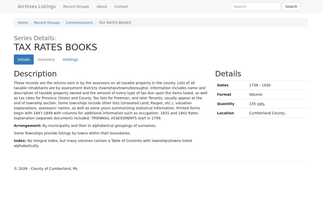 Carlisle city directory companion tax-rate books collection