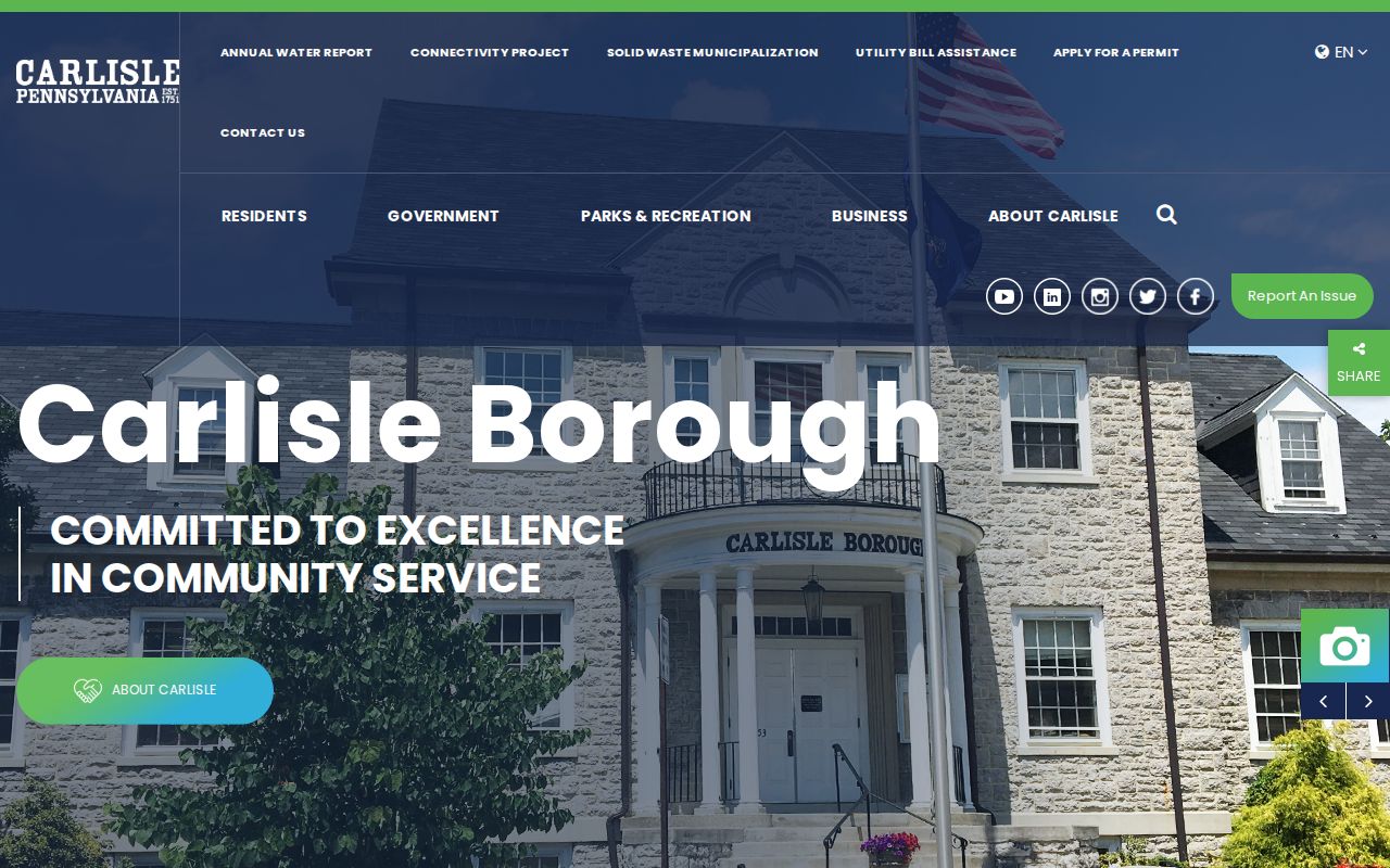 Carlisle neighbors official Borough records source
