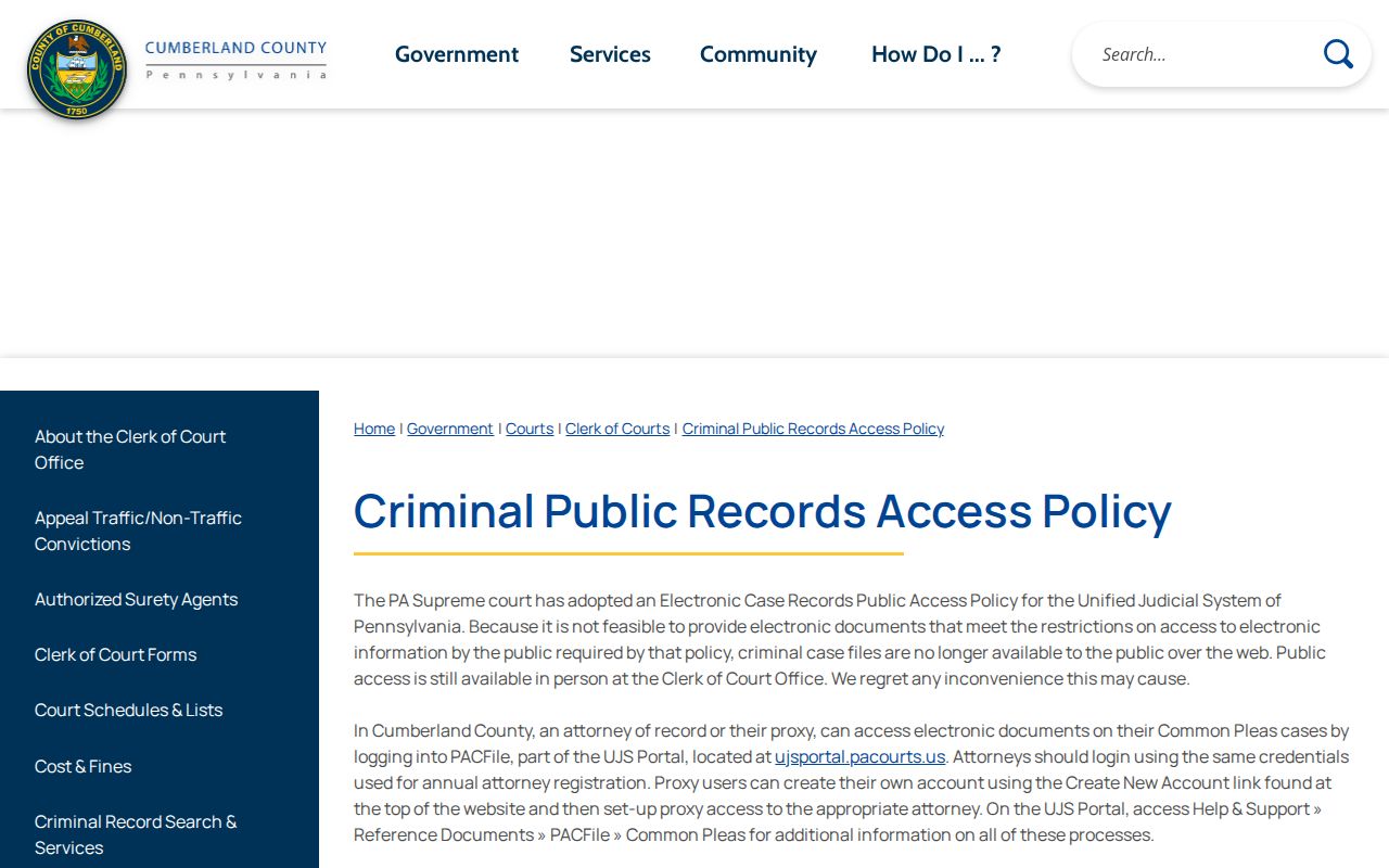 Carlisle resident lookup criminal public records policy